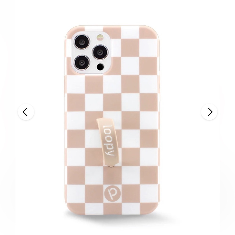 Sand Dollar Checkered Loopy Case for iPhone 12